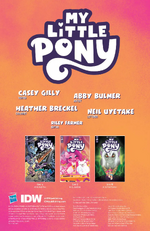 My Little Pony (2022) issue 5 credits page