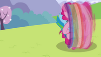 Pinkie Pie and Rainbow rolling S3E7