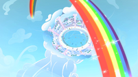 Rainbow Dash Cloudsdale rainbow S1E16