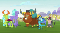 "Unicorn think yaks no need friendship? Maybe yaks no need pony school!"