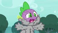 Spike getting cocooned in stone S8E11