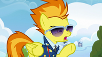 "All right, newbies! Welcome to trials week for the Wonderbolt Academy!"