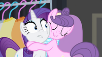 Suri hugging Rarity.