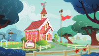 The schoolhouse in Ponyville S1E12