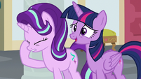 Twilight nervous; Starlight face-hoofs S8E1