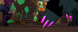 Close-up on Storm Creature's pink claws MLPTM