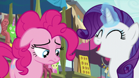 Rarity "tell me, tell me, tell me!" S6E3