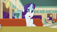 Rarity --Although he can be pushy at times-- S6E9