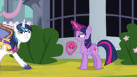 Shining Armor slowly walking away S9E4