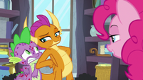 Smolder nudging Spike with her elbow S8E11