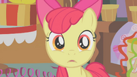 Apple Bloom realizes she is at the party S1E12