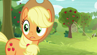 Applejack looks back at Big McIntosh S9E10