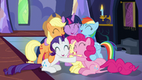 Mane Six in a group hug S7E14