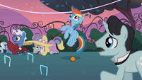 Did somepony give you a dodgy cupcake, Dash?