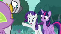 Rarity happy for Spike S8E11