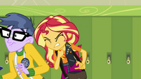 Sunset Shimmer bumps into Micro Chips EGFF