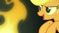 Applejack starts telling the legend of Rockhoof S7E16.png (672 KB) Submitted for the approval of the Everfree Society, I call this story...