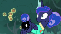 Celestia pulls all of Luna's prickle pods at once S9E13