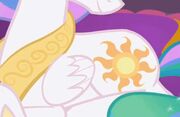 Costado de la Princesa Celestia