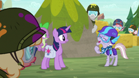 Dusty Pages laughing at Twilight S9E5