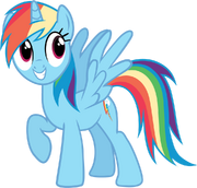 FANMADE pony request 160 alicorn Rainbow Dash by ah darnit