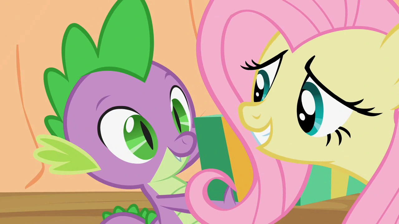 spike and fluttershy