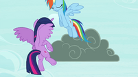 Rainbow flying off S4E21