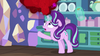 Starlight pointing at her storm cloud S7E2