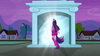 Twilight steps back through the portal EG