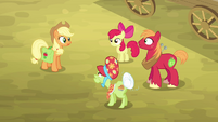 Applejack and her family gathered S4E09