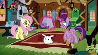 "Goodness! It's gotten late! You really didn't have to stay all day."