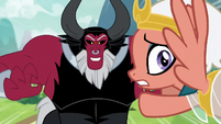 Lord Tirek lands in front of Somnambula S9E24