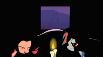 Pinkie Pie and Rainbow Dash in the dark S1E21