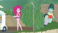 Pinkie Pie walks away from mother and son EGDS16