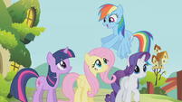 Rainbow Dash "drive 'em back into the forest" S1E10