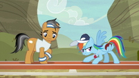 Rainbow and Quibble warming up S9E6