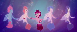 Seaponies dancing with Pinkie Pie MLPTM