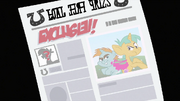 Snips and Snails on the newspaper S2E23