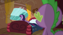 Twilight Sparkle staring out the window.