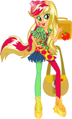 Applejack Rainbow Rocks character bio art