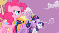 Applejack Twilight Sparkle Rarity Pinkie Pie Speech2 S2E2