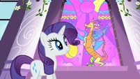Discord talking about Rarity and her Element.