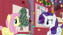 Fluttershy and Rarity look concerned BGES2