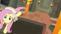 Fluttershy desperately leaps to safety S9E21