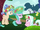 Ponies and Aura playing with flowers S6E6.png