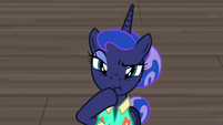 Princess Luna looking very intently S9E13