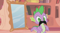 El bigote de Spike.