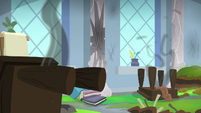 School of Friendship classroom in ruins S9E20