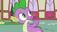 Spike talking to Twilight about her spells S1E6