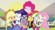 Twilight is welcomed by the Mane 6 EG3